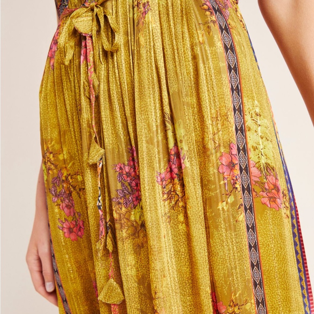 Anthropologie Bhanuni by Jyoti Citron Maxi Dress Size XS - Picture 4 of 15